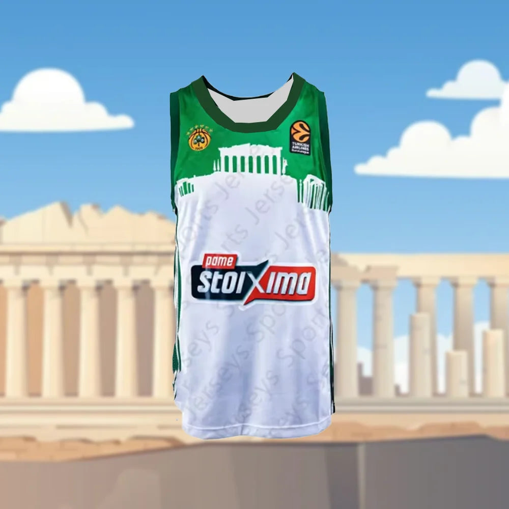 2025 New Arrivals Panathinaitkos Basketball Jersey Fan Special Jersey Kit Greece Men Summer Basketball Sports Jersey Vest Tshirt